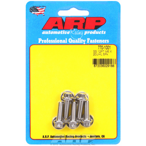 ARP FOR M6 x 1.00 x 20 12pt SS bolts