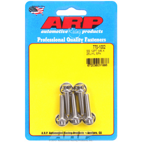 ARP FOR M6 x 1.00 x 25 12pt SS bolts