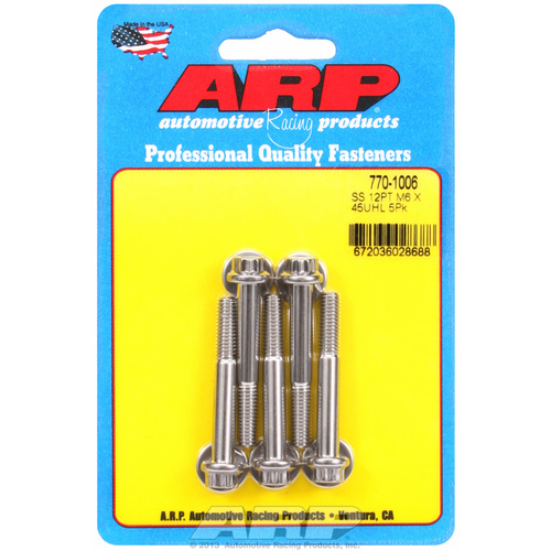 ARP FOR M6 x 1.00 x 45 12pt SS bolts