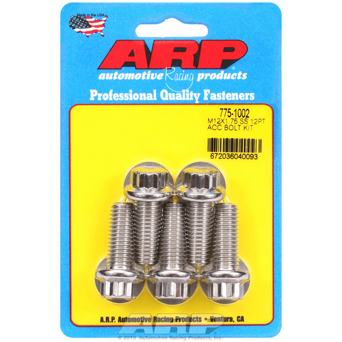 ARP FOR M12 X 1.75 X 30 12pt SS bolts