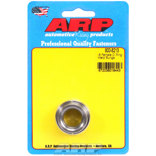 ARP FOR -8 female O ring steel weld bung