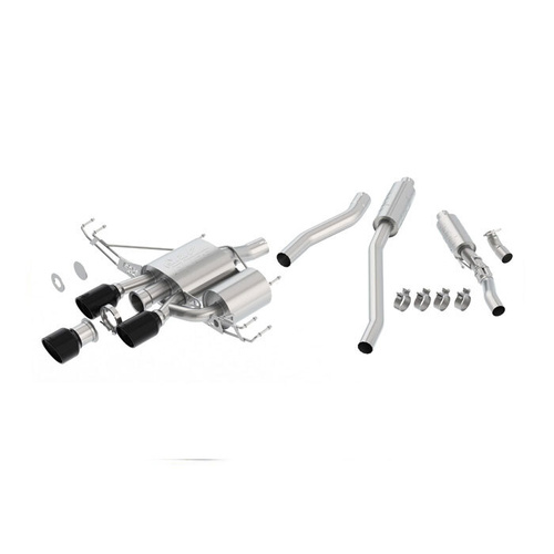 BORLA Atak Cat-Back Exhaust - Ceramic Black Tips (17+ Civic Type-R)
