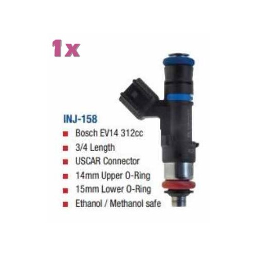 Bosch INJ-158 EV14 312cc 3/4 Length FUEL INJECTOR