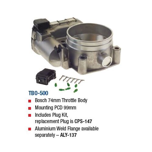 Bosch 74mm Throttle Body Mounting PCD 99mm Includes Plug Kit