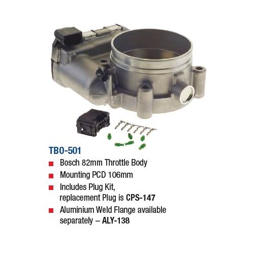 Bosch 82mm Throttle Body Mounting PCD 106mm Includes Plug Kit