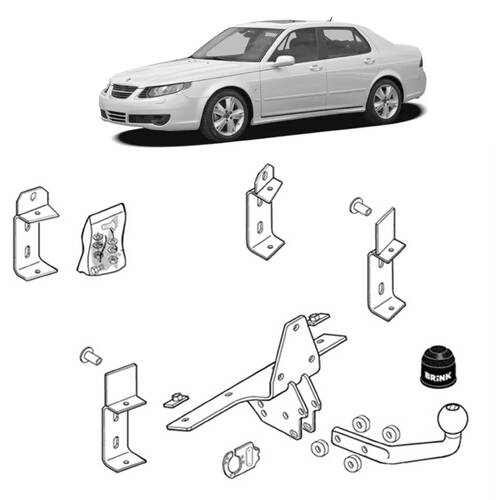 Brink Towbar for Saab 9-5 (03/1999-12/2009), Saab 9-5 (11/1997-09/2009)
