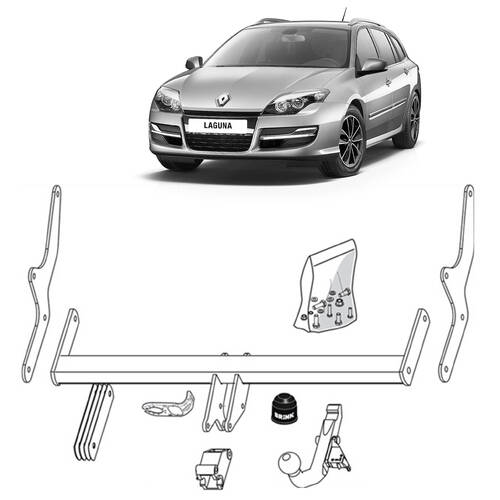 Brink Towbar for Renault Laguna (06/2008-04/2011)