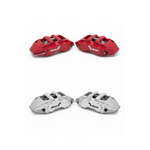 Alcon CAR97 "Mono6" 6 Piston Calipers 30.2/34.9/38.1 (PAIR) Leading Caliper Silver Rotor 