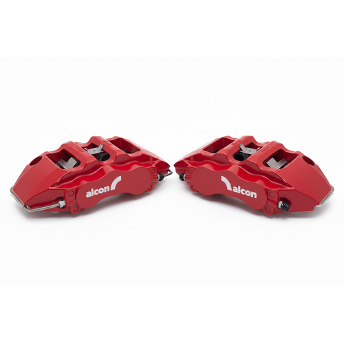 Alcon CAR97 "Mono6" 6 Piston Calipers 30.2/34.9/38.1 (PAIR) Leading Caliper Red Rotor 