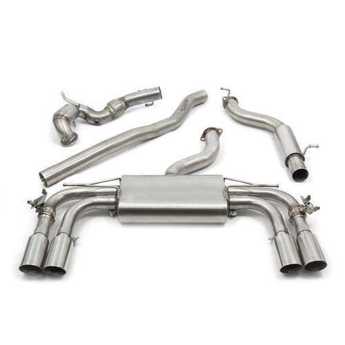 Audi S3 (8V) 5 Door Sportback (Valved) Turbo Back Performance Exhaust (De-Cat, Resonated, TP92)