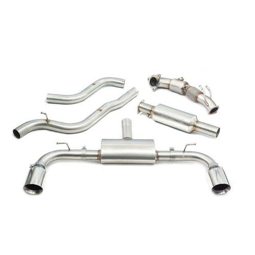 Ford Focus ST (Mk4) Turbo Back Performance Exhaust (Sports Catalyst, Non Resonated, TP77)