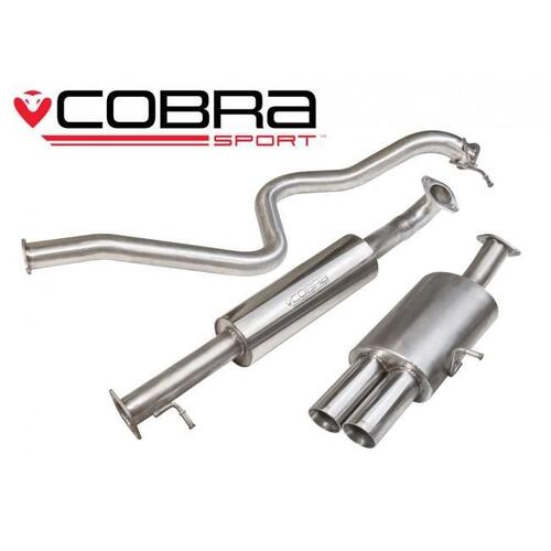 Ford Fiesta (MK7) ST180 Style 1L EcoBoost Catback Performance Exhaust (Non Resonated, TP57)