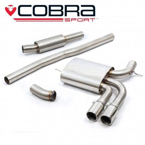 Mini (Mk3) Cooper S / JCW (F56 LCI) Facelift 3" Cat Back Performance Exhaust (GPF Models, Non-Resonated, TP84-BLK (Ceramic Coated))