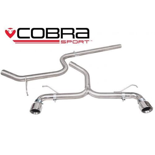 VW Golf GTD (Mk7) 2.0 TDI (5G) (14-17) GTI Style Cat Back Performance Exhaust (TP108-CF (Carbon Fibre))