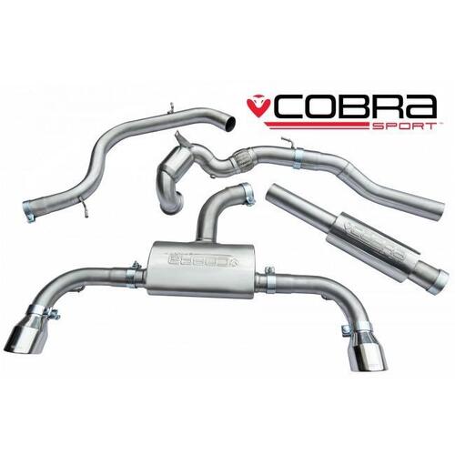 VW Golf GTI (Mk7) 2.0 TSI (5G) (12-17) Turbo Back Performance Exhaust (Sports Catalyst, Resonated)