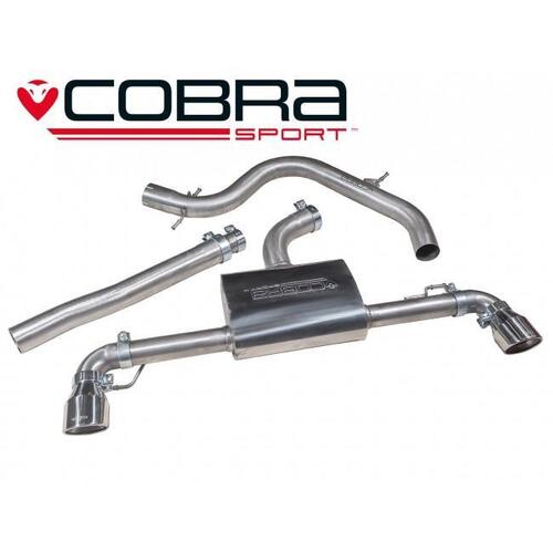 VW Golf GTD (Mk6) 2.0 TDI (5K) (09-13) GTI Style Cat Back Performance Exhaust (TP38)
