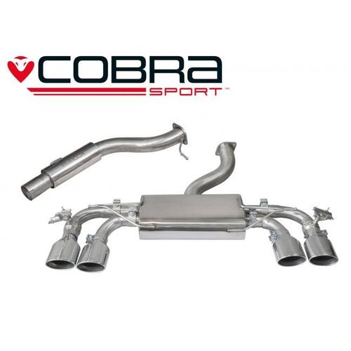 VW Golf R (Mk7) 2.0 TSI (5G) (12-18) Cat Back Performance Exhaust (Non Resonated, Valved)