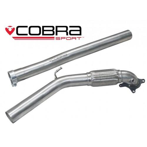 VW Scirocco R 2.0 TSI (09-18) Sports Cat / De-Cat Front Downpipe Performance Exhaust (Sports Catalyst)