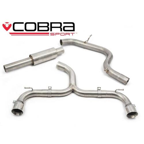 VW Golf GTI (Mk7) 2.0 TSI (5G) (12-17) Venom Cat Back Performance Exhaust (TP38)