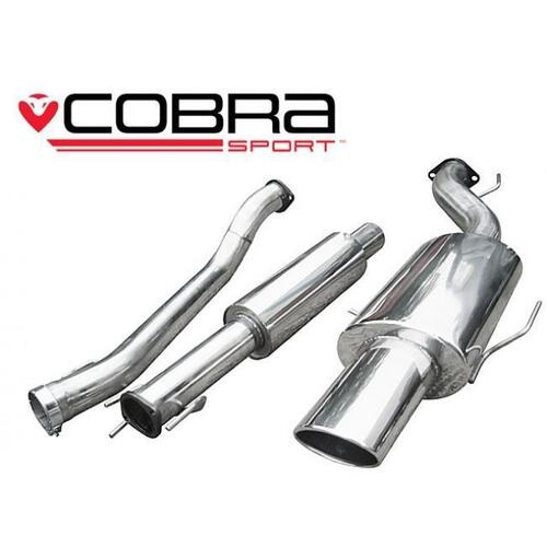 Holden Astra G Turbo Coupe (98-04) (2.5" Bore) Cat Back Performance Exhaust (Non Resonated, TP10)