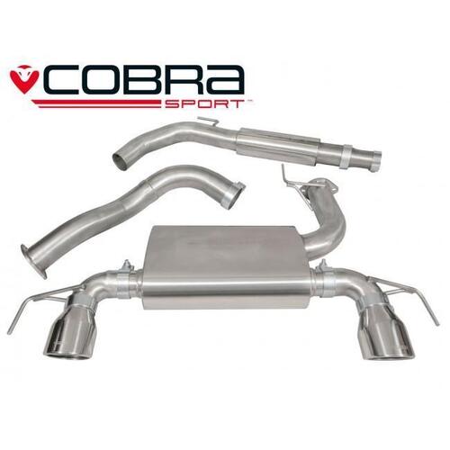 Holden Corsa E VXR (15-18) Cat Back Performance Exhaust (Non Resonated, TP17)
