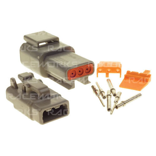 Raceworks Deutsch DTM 3-Way Connector Kit  CPS-119