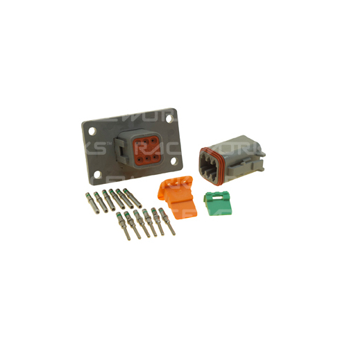 Raceworks Deutsch DT Flange Mount 6-Way Connector Kit  CPS-182