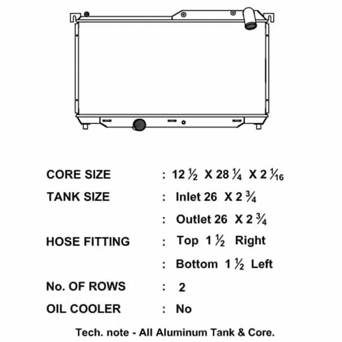 CSF Racing 2-Row 52mm Race Spec Aluminium Radiator for Mazda RX-7 FD 92-97