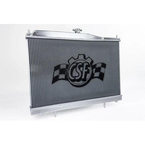 CSF Racing 2-Row 42mm Race Spec Aluminium Radiator - Raw Nissan Skyline R32 GTS/GT-R (RB20/RB26)
