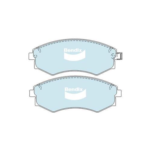 Bendix Heavy Duty Brake Pad Set Front for Coupe 96-02/Elantra 00-10 (DB1167HD)