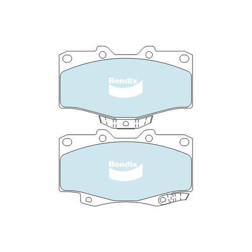 Bendix 4x4 Brake Pad Set Front for Hi-Lux 01-05/Prado 96-03 (DB1323-4)