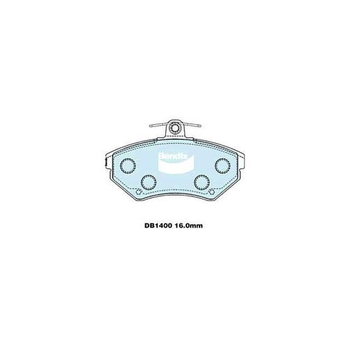 Bendix Euro Brake Pad Set Front for Range Rover 02-12/Golf 91-02 (DB1400EU)