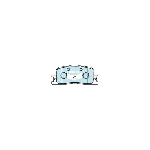 Bendix 4x4 Brake Pad Set Rear for ES 01-08/Camry 02-11/Kluger 03-07 (DB1463-4)