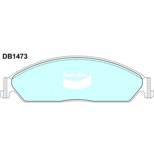 Bendix Ultimate Brake Pad Set Front for Fairlane 03-07/Fairmont 02-08 (DB1473U)