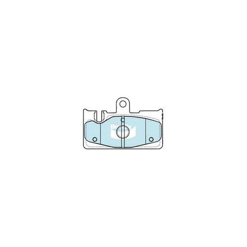 Bendix General CT Brake Pad Set Rear for LS 00-06 (DB1497GCT)