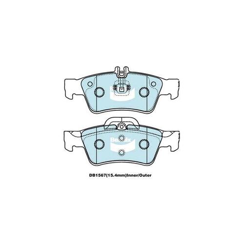 Bendix Euro Brake Pad Set Rear for C-Class 04-07 (DB1657EU)