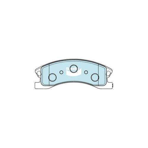 Bendix 4x4 Brake Pad Set Front for Grand Cherokee 99-05 (DB1716-4)