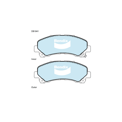 Bendix 4x4 Brake Pad Set Front for Colorado 08-20/D-Max 07-18 (DB1841-4)