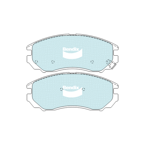 Bendix General CT Brake Pad Set Front for Tiburon 02-09 (DB1863GCT)
