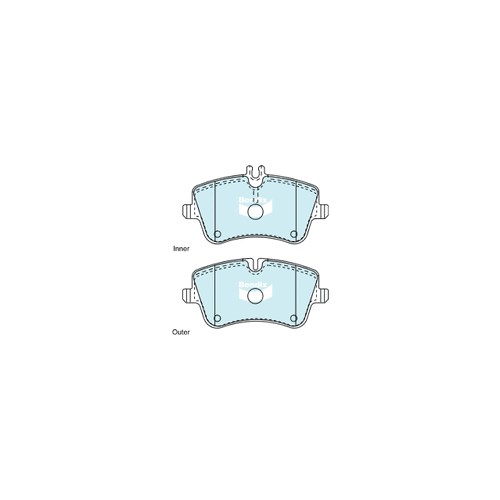 Bendix Heavy Duty Brake Pad Set Front for C-Class 00-08/CLK 02-10 (DB1921HD)