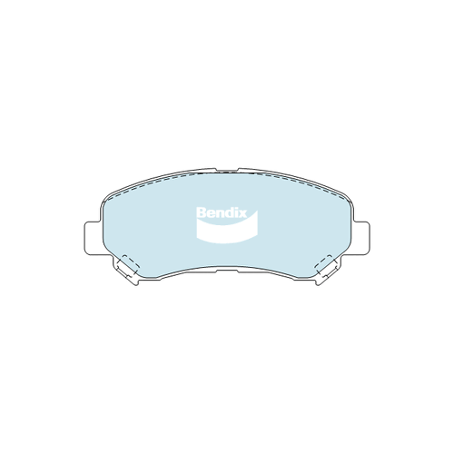 Bendix General CT Brake Pad Set Front for Dualis 07-22/X-Trail 07-14 (DB1946GCT)