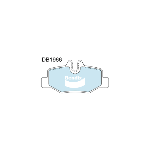 Bendix Euro Brake Pad Set Rear for Viano 04-14/Vito 03-14 (DB1966EU)