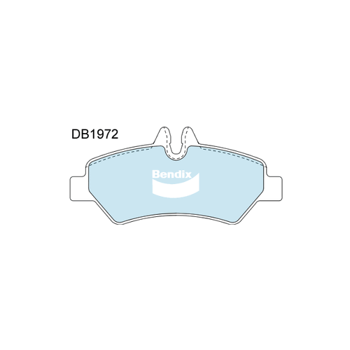 Bendix Heavy Duty Brake Pad Set Rear for Sprinter 06-09/Crafter 06-17 (DB1972HD)