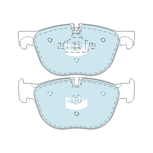 Bendix Euro Brake Pad Set Front for X5 07-18/X6 08-22 (DB2006EU)