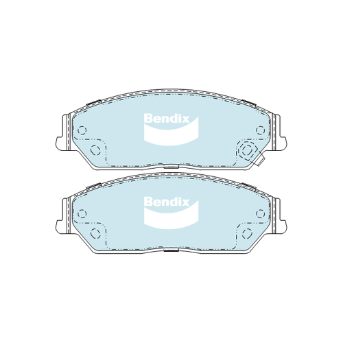 Bendix General CT Brake Pad Set Front for Aurion 06-17/Camry 06-22 (DB2243GCT)