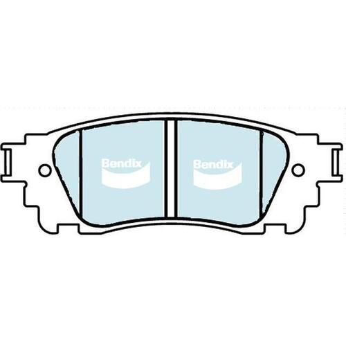 Bendix General CT Brake Pad Rear Set for NX 14-22/RX 15-22 (DB2419GCT)
