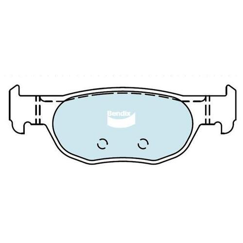 Bendix General CT Brake Pad Rear Set for Mazda 3 19-22/CX-30 19-22 (DB2539GCT)