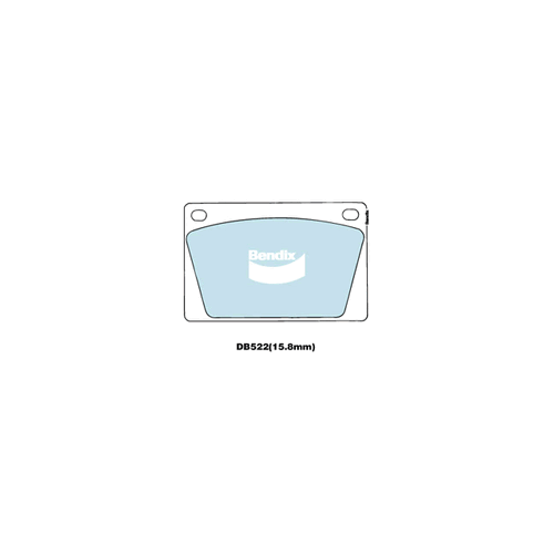 Bendix General CT Brake Pad Set Front for XJ 68-75 (DB522GCT)