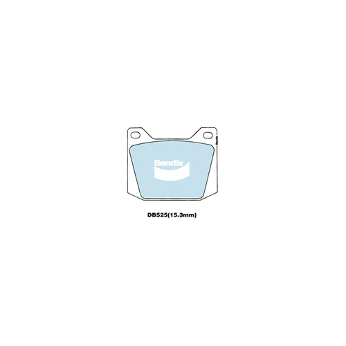 Bendix General CT Brake Pad Set Front for Falcon 65-66 (DB525GCT)