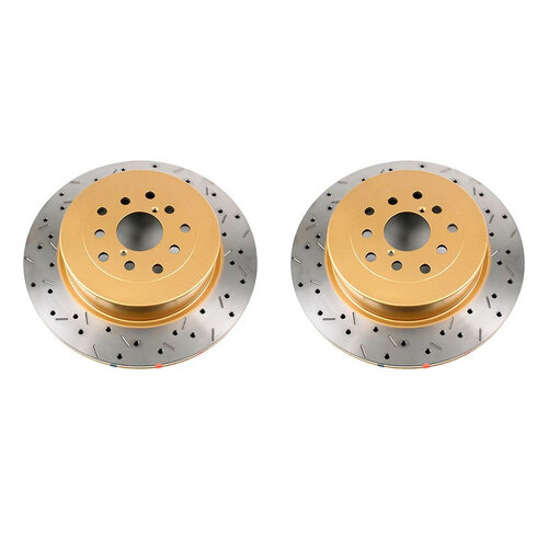 DBA DBA42657XS. Clubspec 4000 1x XS Cross-Drilled/Slotted Rear Rotors FOR Subaru WRX 01-07 w/Brembo